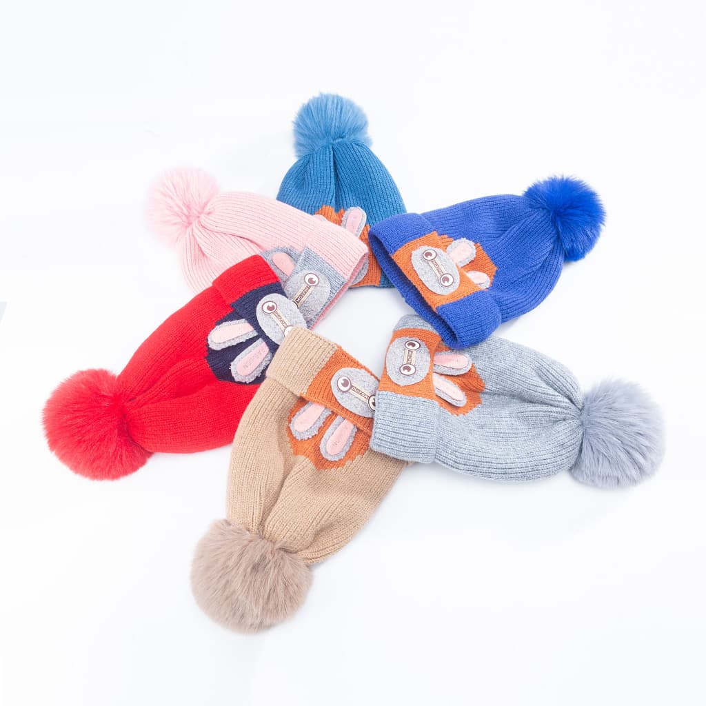 Gorro Touca Infantil Moda Criança Menino Menina Tricotado Quente Fashion MZ0166CH