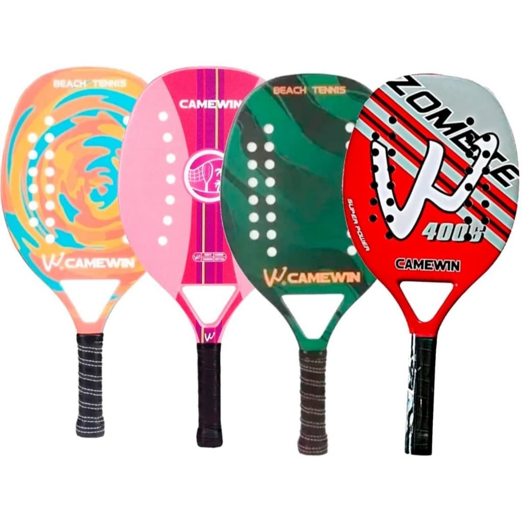 Raquete Beach Tennis Camewin: Desempenho, Conforto e Durabilidade com Fibra de Carbono