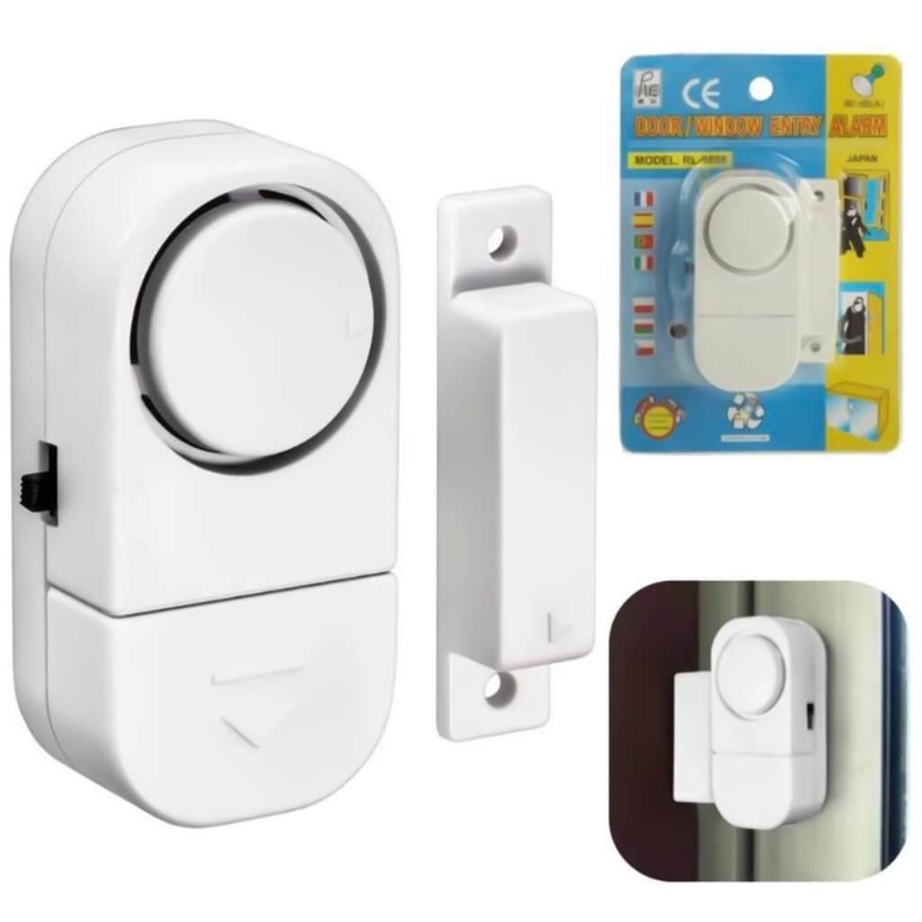 kit 2 /4 Alarme Sonoro para Portas e Janela Sem Fios + batarias