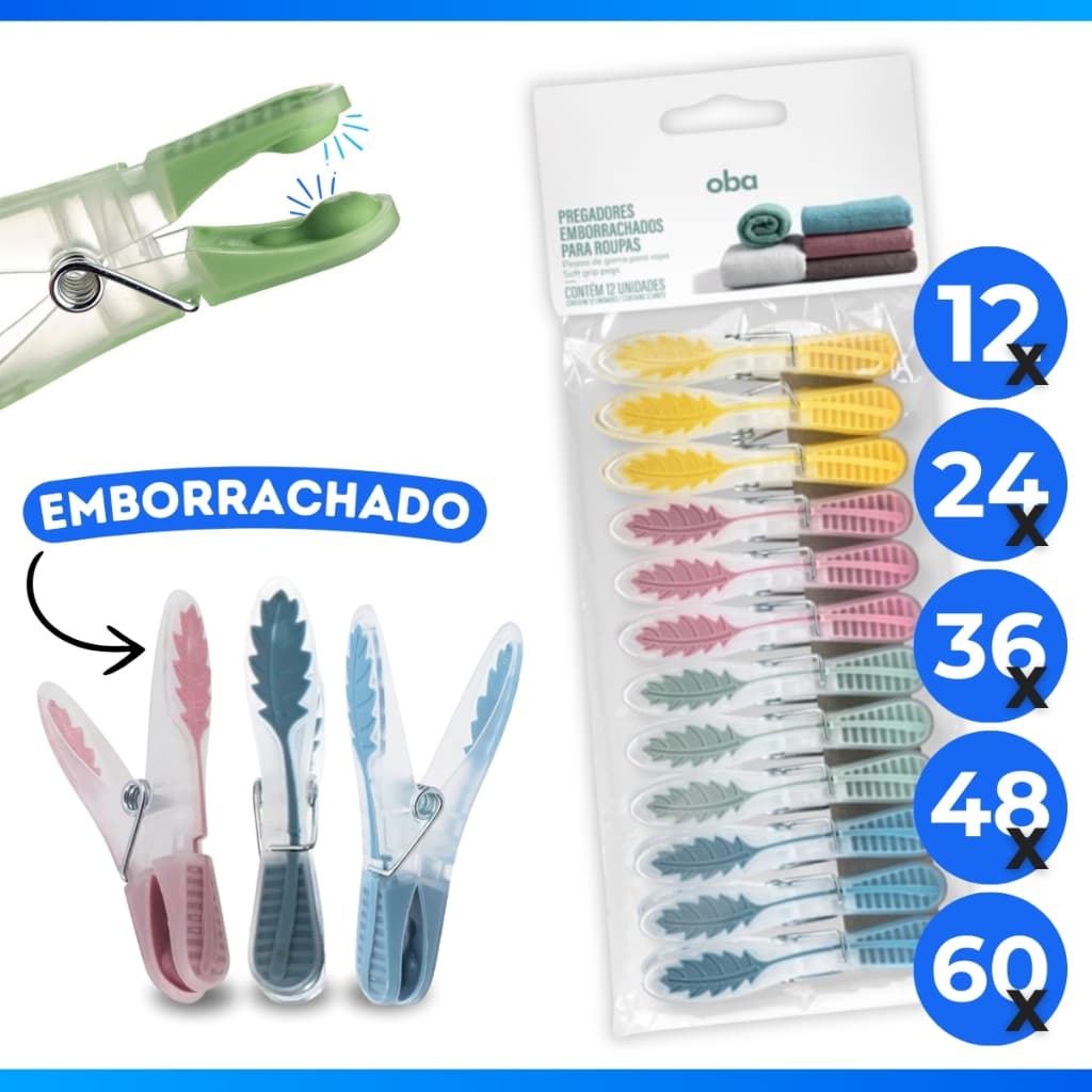 Kit 12, 24, 36, 48, 60 Prendedores Pregadores Roupa Madeira Artesanato Embalagem