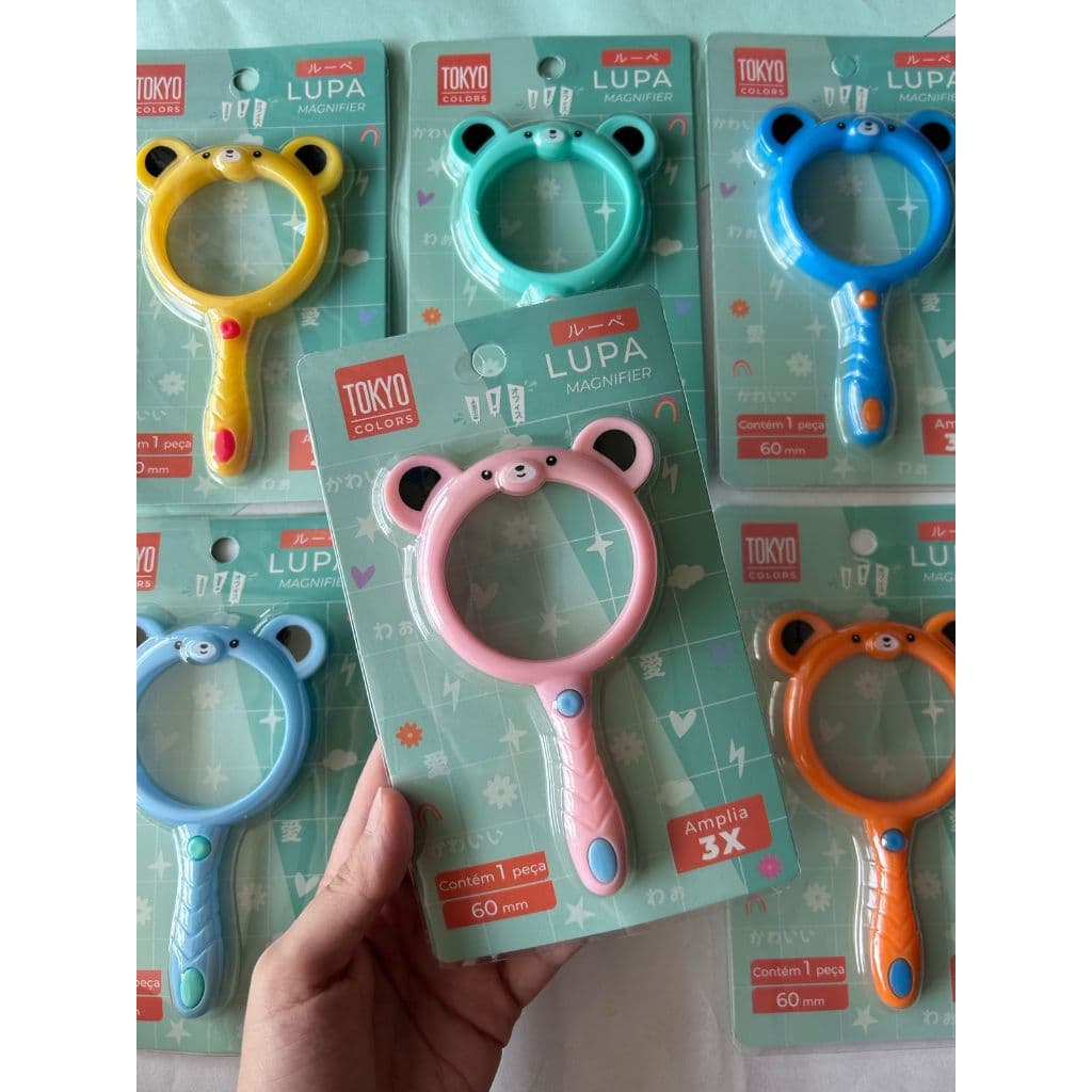 Lupa Infantil Lente de Aumento Para Crianças Fofa 60mm