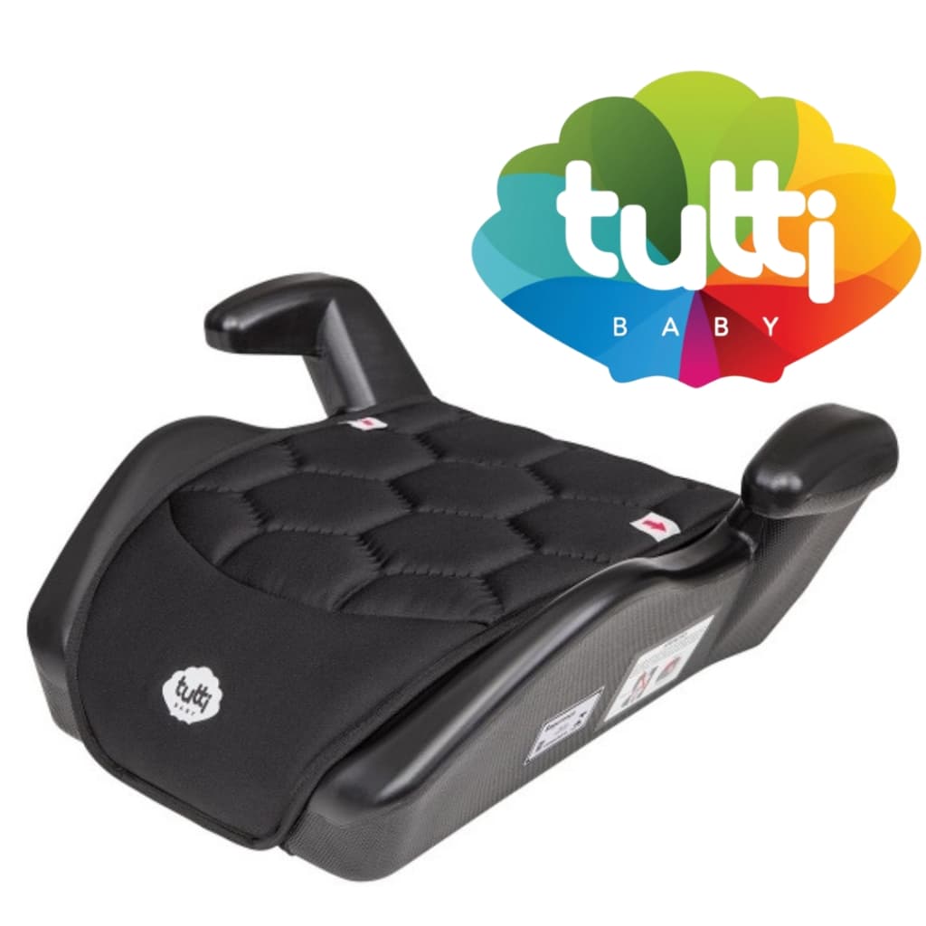 Assento de Elevação Infantil para Carro Tecido Removível e Lavável Elevato Tutti Baby 6100-07 Preto