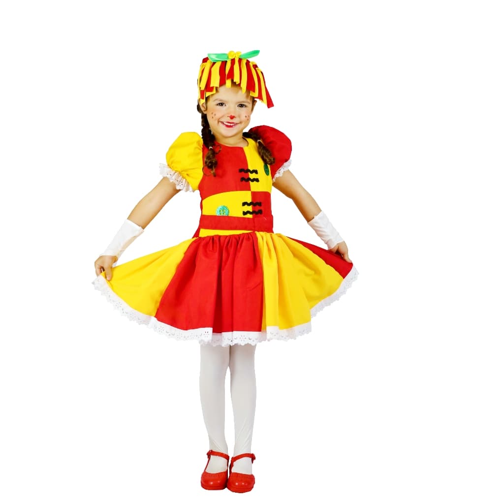 Fantasia Emilia Caipira Vestido Festa Junina Infantil