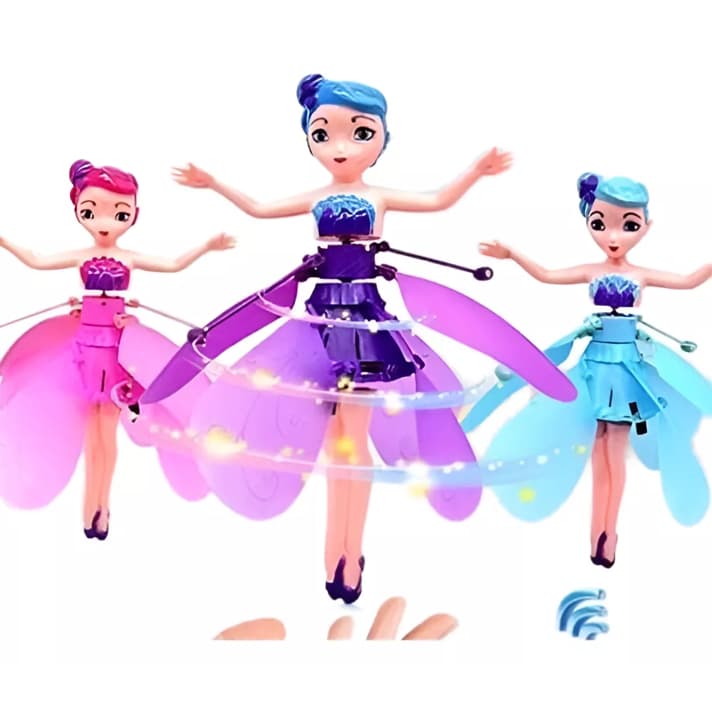 Brinquedo Boneca Fada Que Voa Brinquedo Fadinha Drone Sensor De Mão