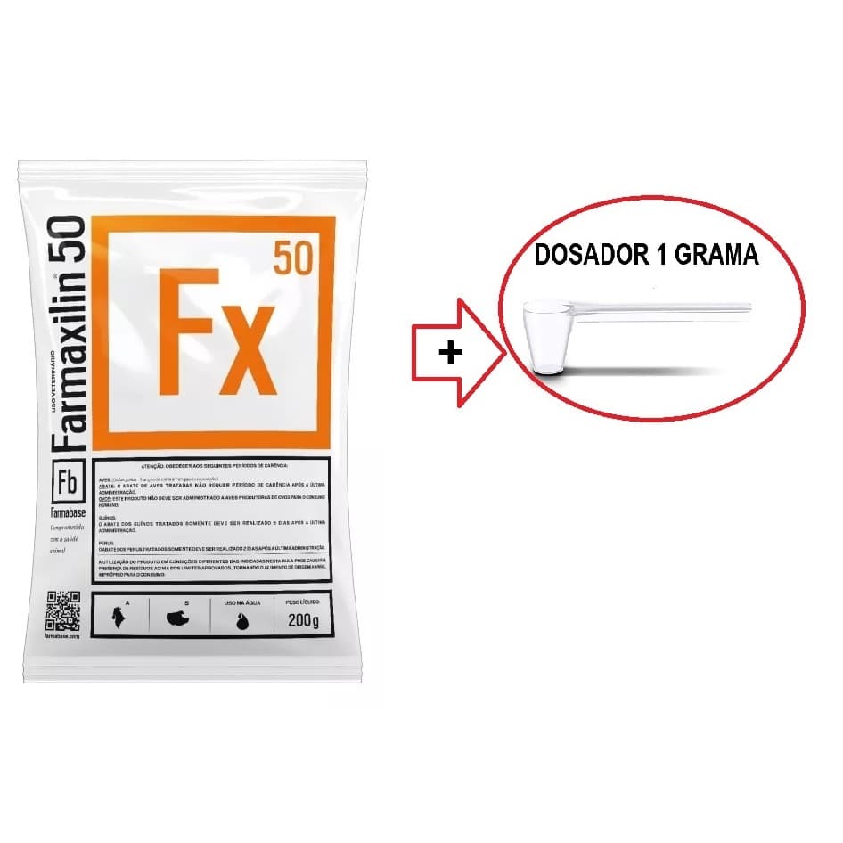 Farmaxilin 200 Gramas  - Farmabase Envio imediato + dosador