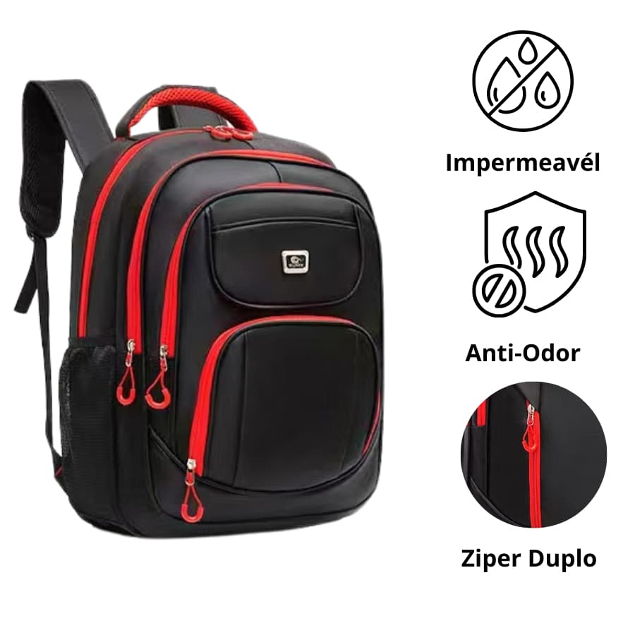 Mochila Bolsa Reforçada Notebook Impermeavel Ziper Colorido  Premium