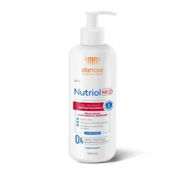 Nutriol Med Darrow Gel de Banho Peles Secas, Muito Secas e Sensíveis 400ml
