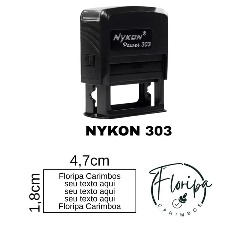 Carimbo Automático Personalizado NYKON 303