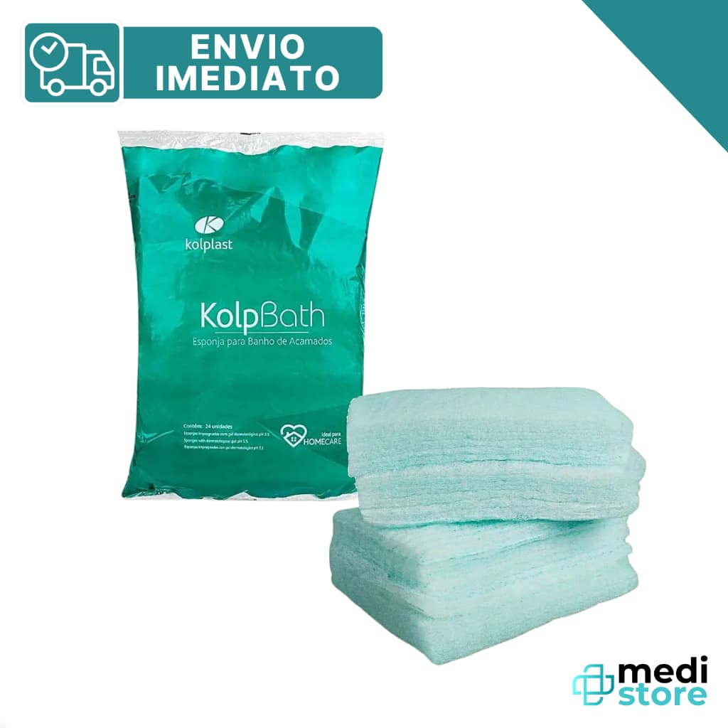 Esponja para banho no Leito - Kolbath - Em Poliéster. 1 Unid - Envio Imediato