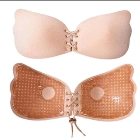 Sutiã Invisível Sem Alças Invisível Auto-Adesivo Strapless Gel Sólidos Colarinho Pushes Up Underwear Mulheres 0025