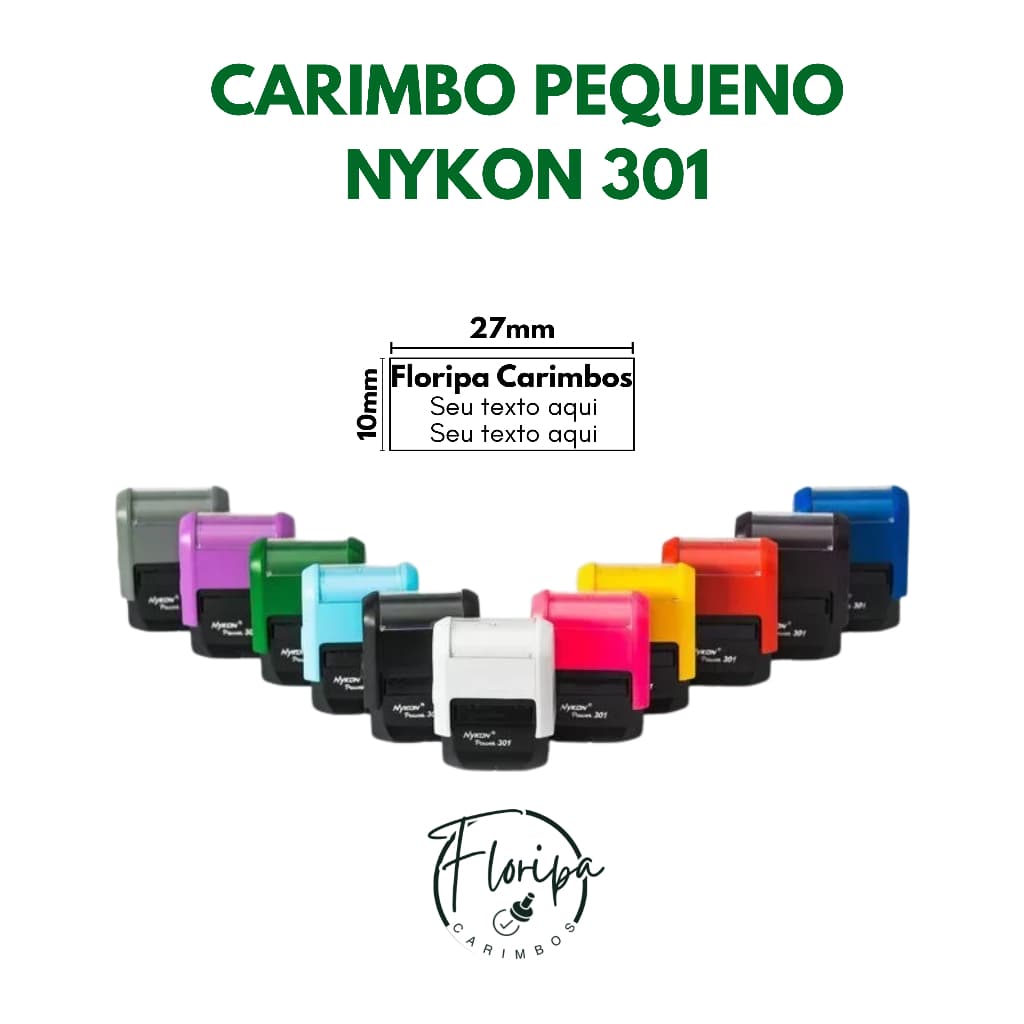 Carimbo Automático PEQUENO 301 NYKON PROFISSIONAIS