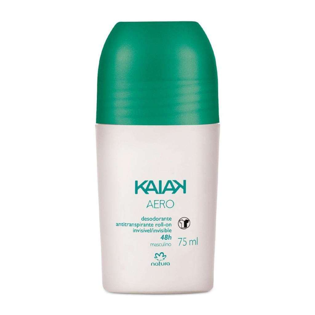 Desodorante Antitranspirante Roll-On Kaiak Aero Masculino Conteúdo 75 ml NATURA