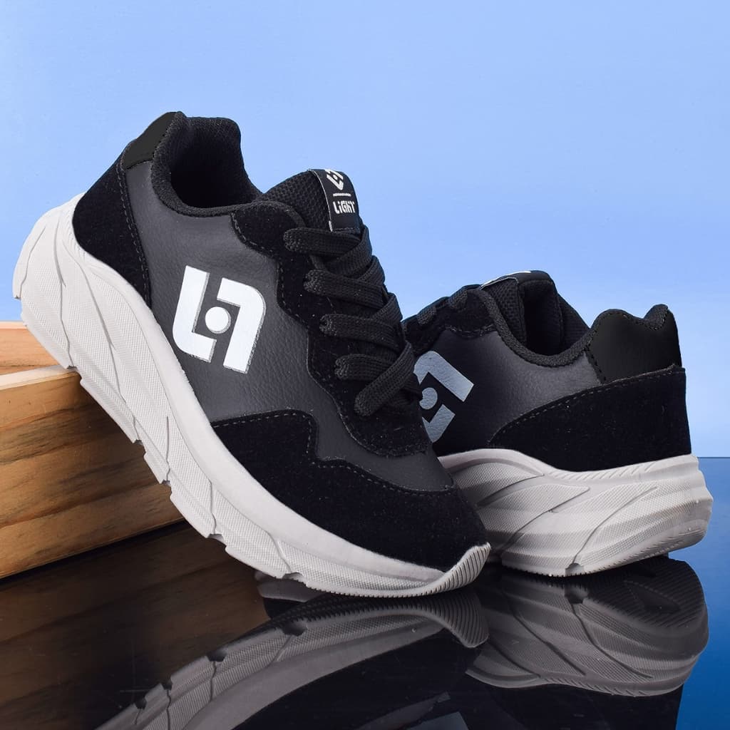 Tenis Infantil Meninos Jogger Escolar Casual Camurça