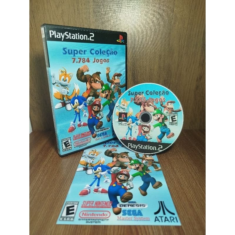 Jogo Super Collection 7.784 Games - Playstation 2