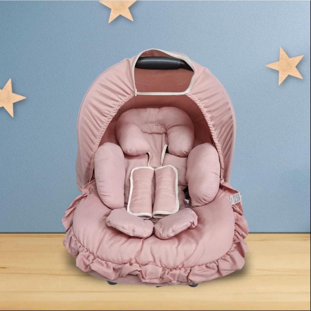 Kit Capas Completo para Bebê Conforto 5 Peças Universal Menino e Menina