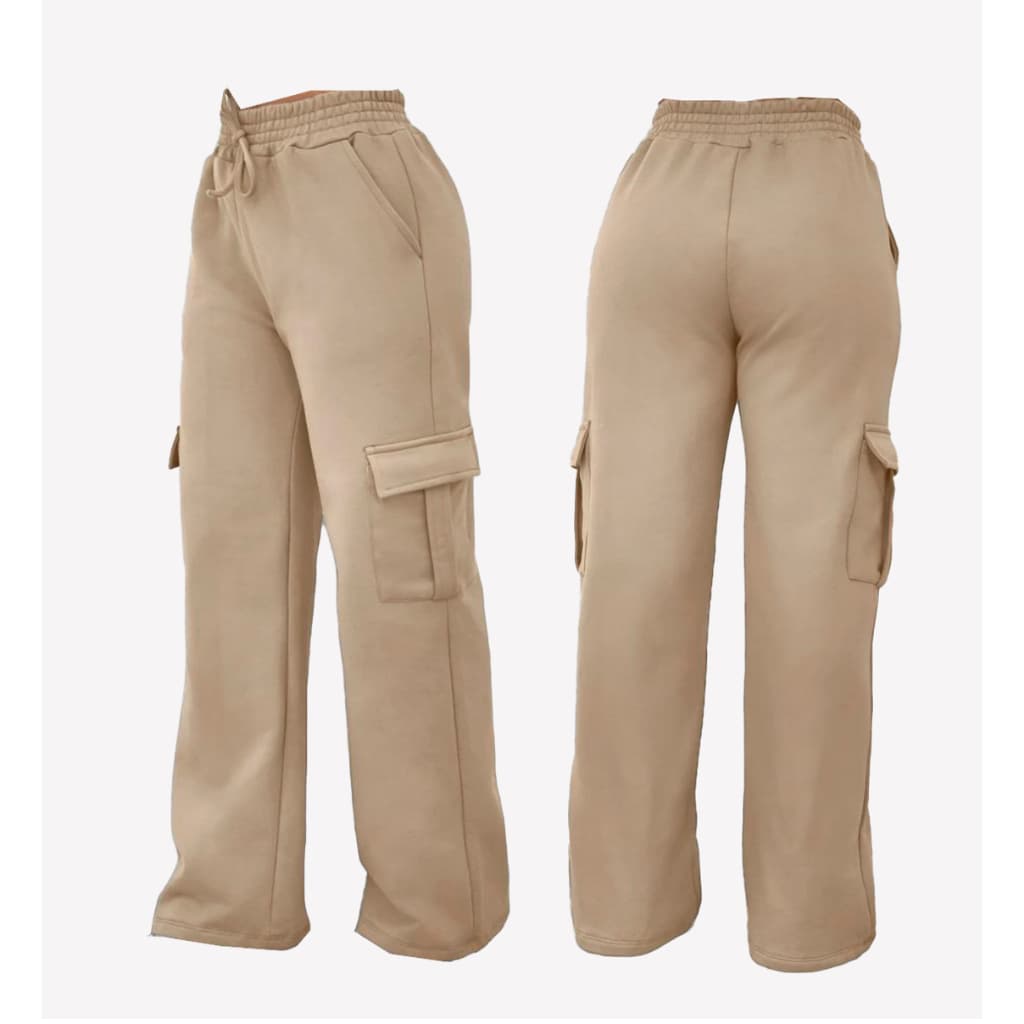 CALÇA CARGO MOLETOM INFANTO JUVENIL