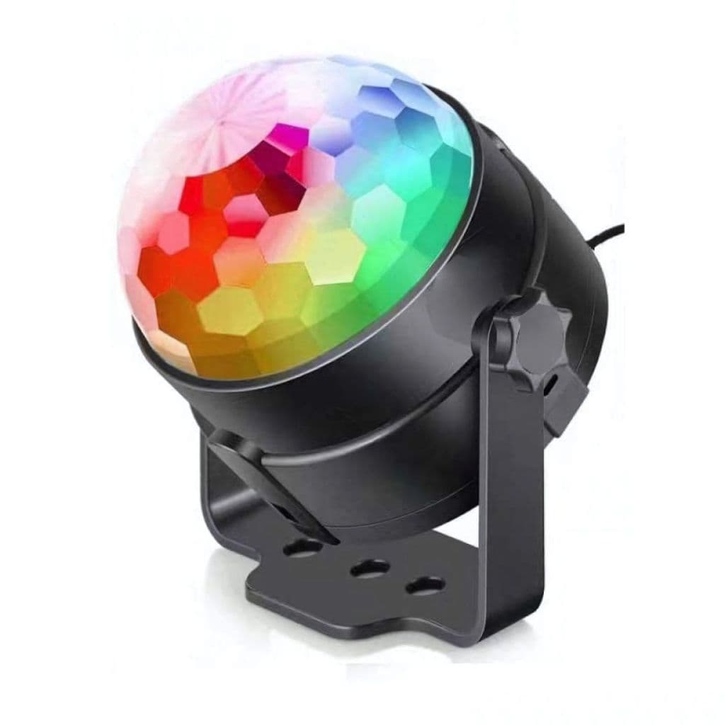 Mini Globo De Luz Colorida Led Responsivo a Som Projetor Iluminação Para Festas Baladas