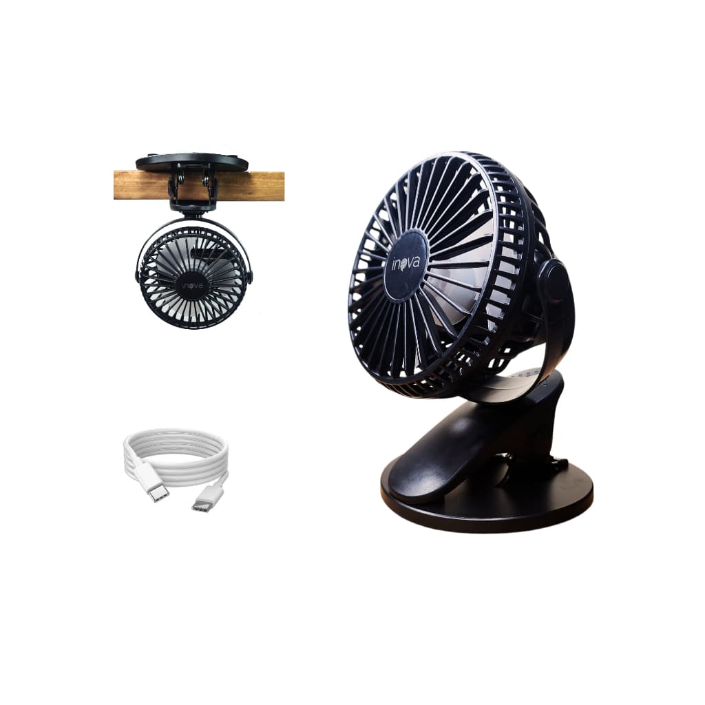 Mini Ventilador Portátil De Mesa Silencioso Turbo Recarregável