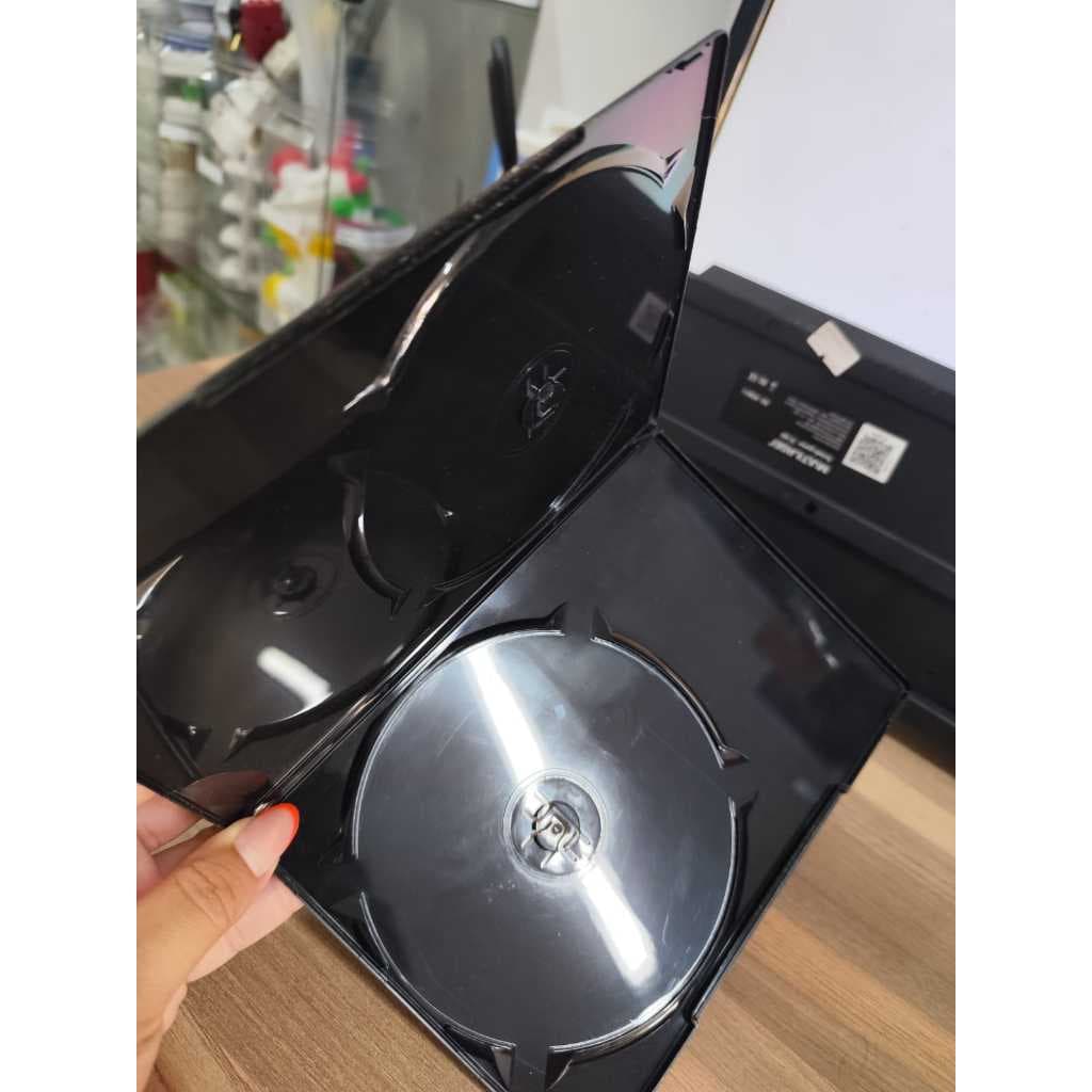 Kit Caixas de armazenamento de discos CD e DVD durável- KIT COM 10 PEÇAS