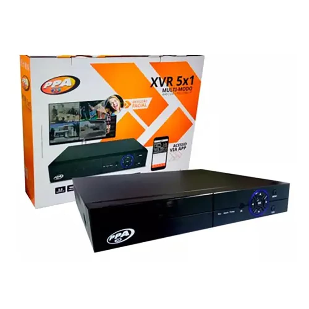 DVR XVR 5X1 MULTI-MODO 08 CANAIS SÉRIE 3 GPXV-3008 B PPA