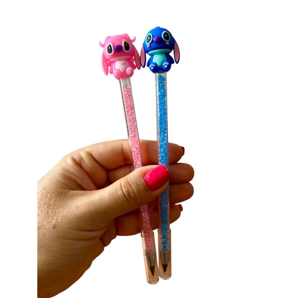 LÁPIS INFINITO STITCH UM KIT COM DOIS LÁPIS INFINTO UM DO STITCH  E UM DA ANGEL  UMA FOFURA!!