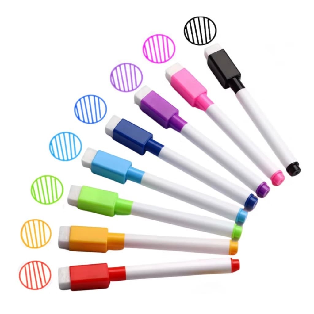 15 Canetas Para Quadro Branco Com Apagador e Imã