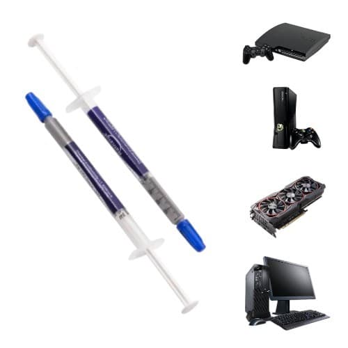 Kit 5 Unidades Pasta Térmica Prata 1G PC Xbox GPU Placa Consoles CPU Ps3 Ps4 Processador