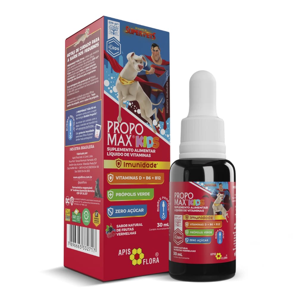 Propomax Kids Gotas Frutas Vermelhas 30ml - Apis Flora