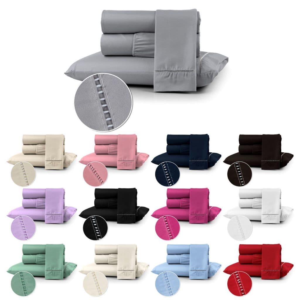 Kit Jogo de Lençol Berço Solteiro Casal Queen King 400 fios 02 e 03 Peças