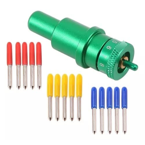 Kit Adaptador Metal Silhouette Cameo 4 e 5 Portrait 3 + 5 Lâminas Roland Original Zuanshi