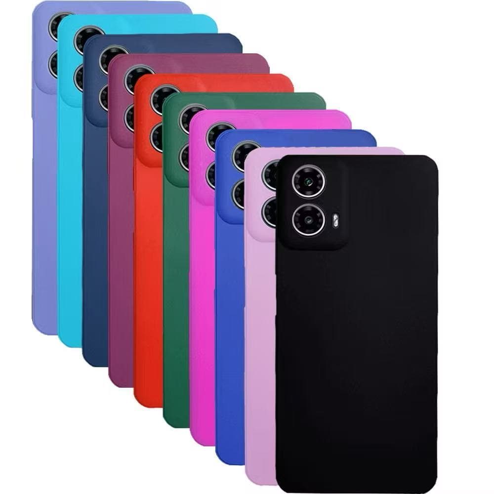 KIT CAPINHA CAPA +pelicula CERAMICA para  Motorola G86 G56 G06 G35 G05 G15 G55 G75 G24 G14 G34 G10 AVELUDADO