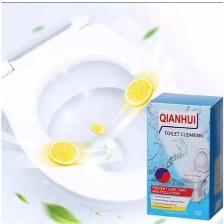 Pastilha Efervescente para Vaso Sanitário Limpeza Profunda Anti-Odor - Caixa c/16 Pastilhas