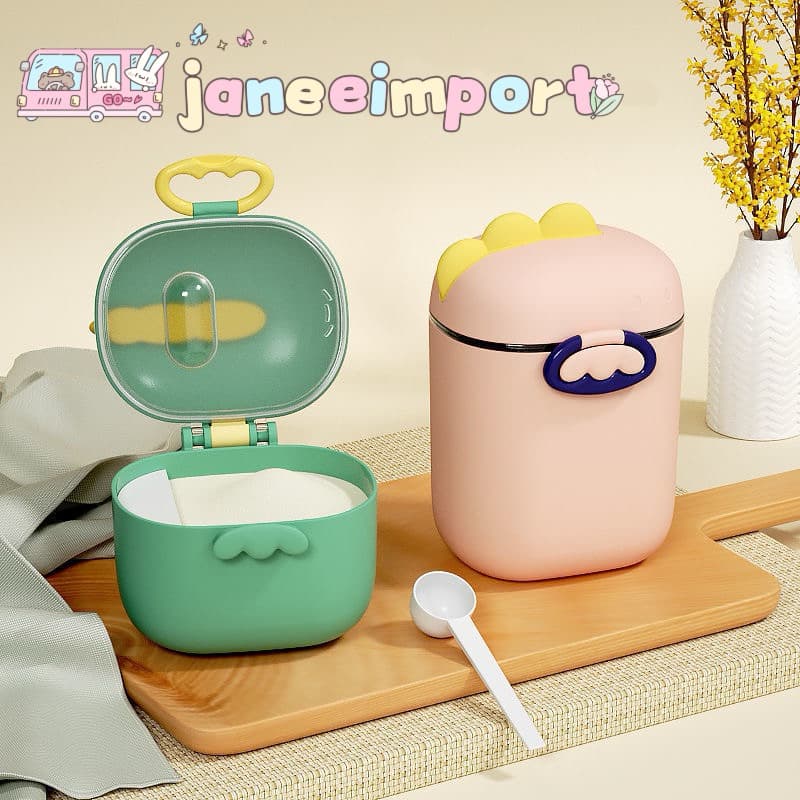 Porta Leite em Pó Bebê Passeio Viagem Com Dosador e Nivelador