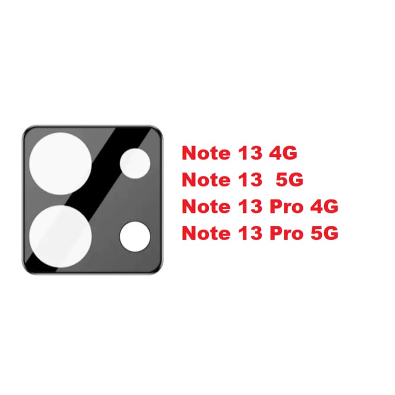 Película de Câmera Redmi Note 13 4G / note 13 Pro 4G  /note 13 5G / Note 13 Pro 5G Protetora camera
