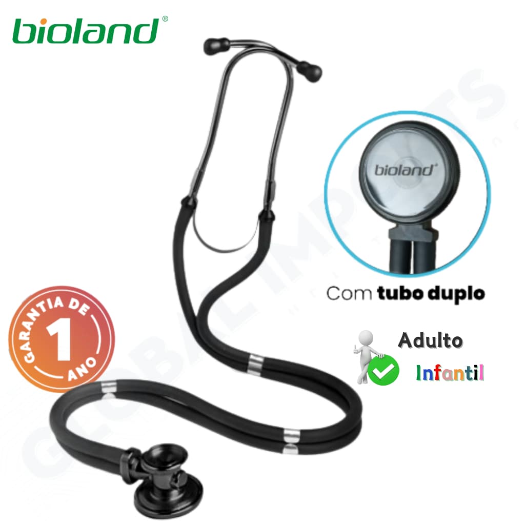 Estetoscópio Profissional Rapapport Premium Duplo Original Bioland Adulto Infantil