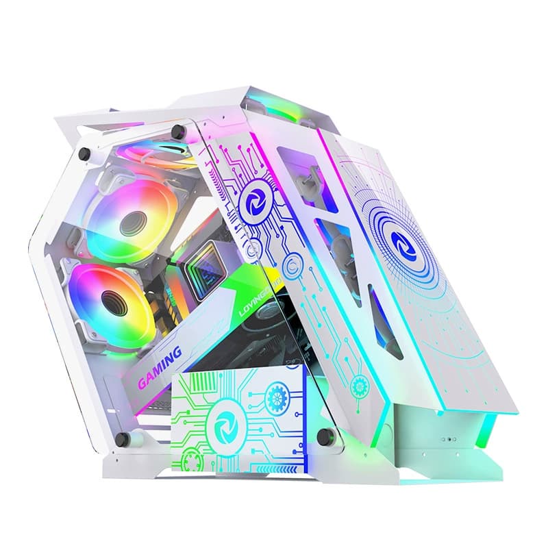 Gabinete Gaming Lateral De Vidro Fans Rgb Personalizável Sem Ventilador