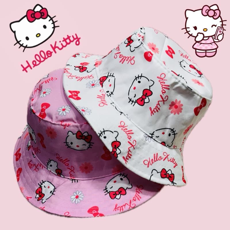 Chapéu Bucket Hello Kitty Estampado Anime Mangá (Infantil e Adulto P, M e G) – Conforto e Estilo