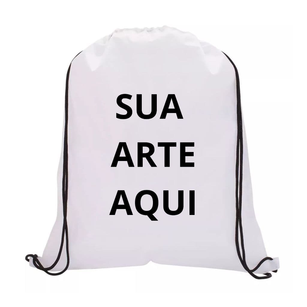 Mochila de Costas PERSONALIZADA Infantil Sacola De Costas MANDE SUA ARTE PARA NÓS