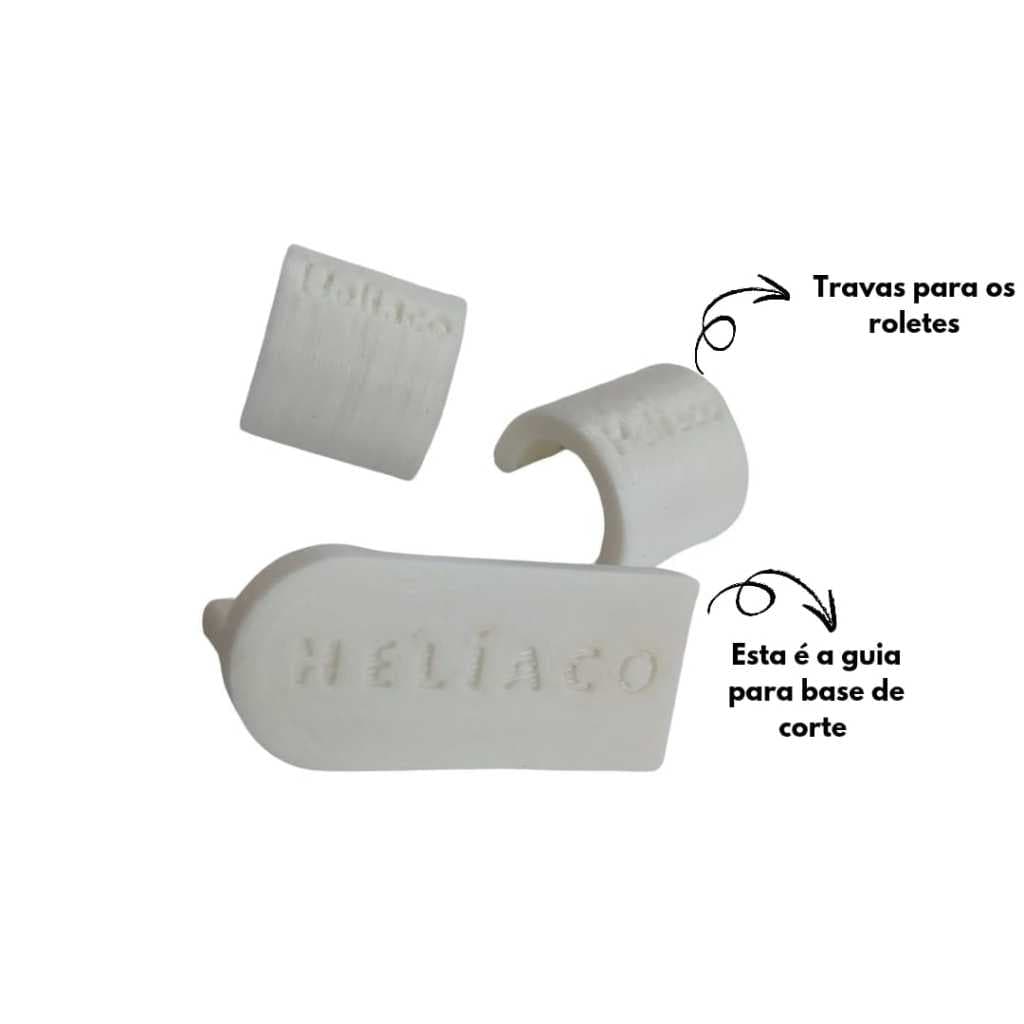 Kit Trava Rolete + Guia Base Helíaco para Silhoeutte Cameo 3 e 4