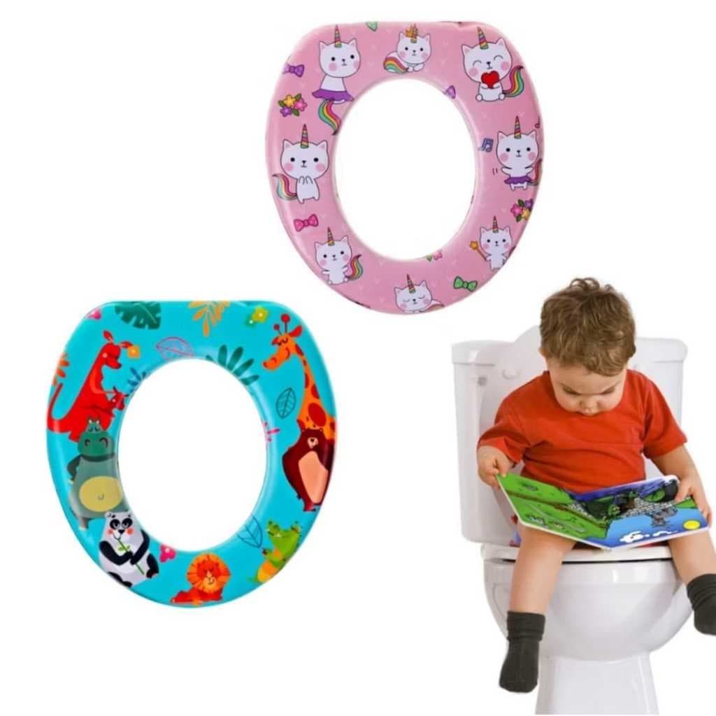 Redutor Assento Sanitário infantil almofado confortável para um Desfralde Gentil Menino Menina