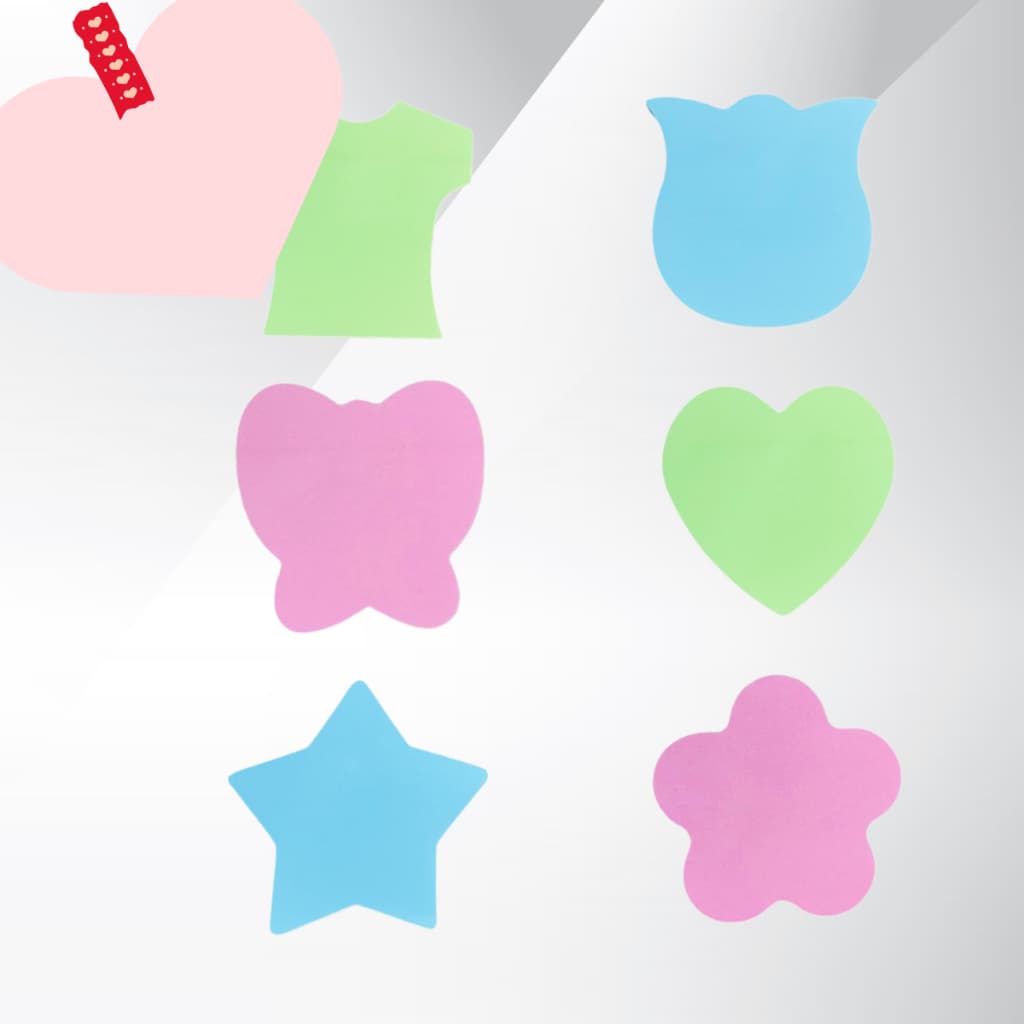 Kit 12 Blocos De Anotações Adesivo Com Formas 76x76