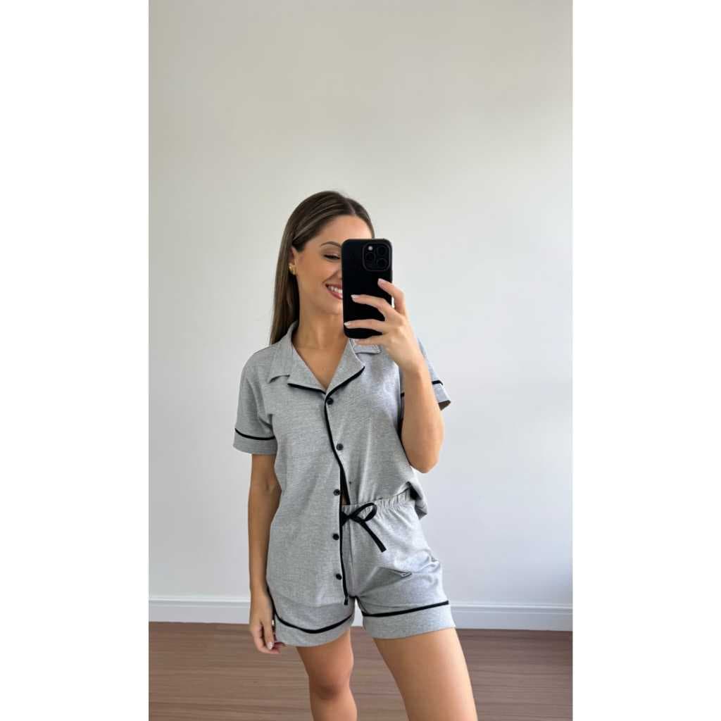 1 CONJUNTO PIJAMA AMERICANO DE VERÃO CURTO