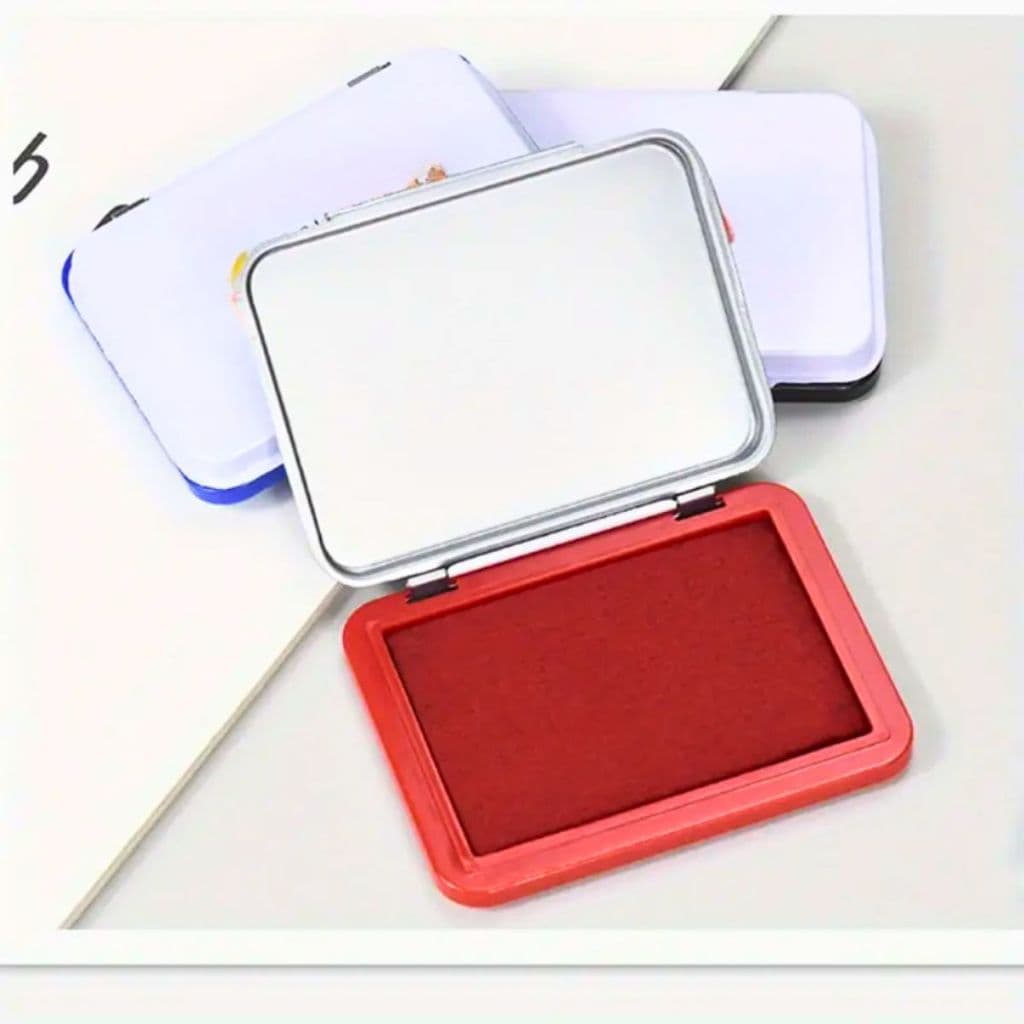  Almofada Carimbo Tinta Refil para Carimbo Escritório Azul Preto Refil de Carimbo Tinta Refil