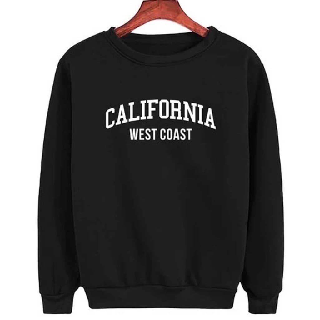 Blusa de frio casaco moletom gola redonda careca califórnia west coast