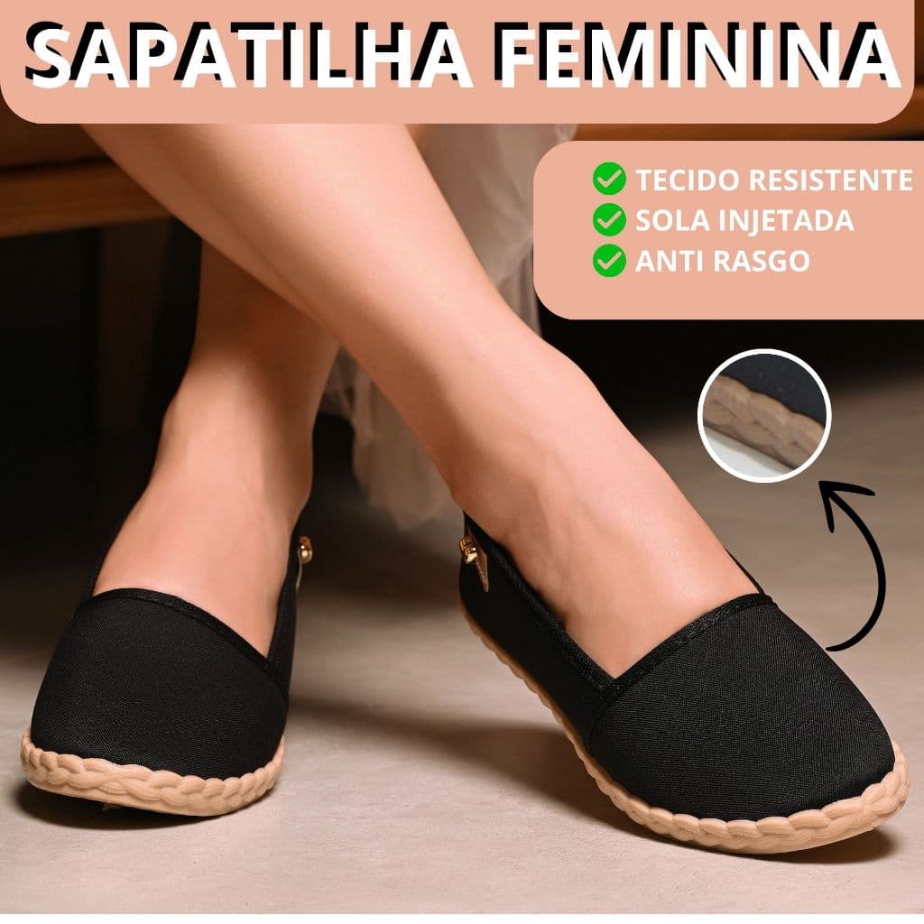 Sapatilha Casual Feminina Macia Leve e Confortável