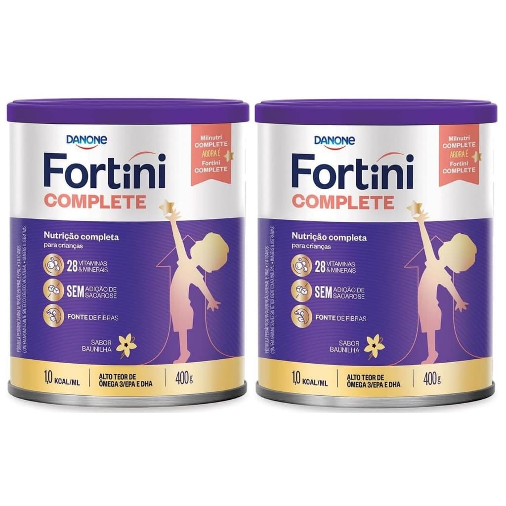 Kit 2 Latas Fortini Complete Baunilha 400G (COMPLETE) EQ.1
