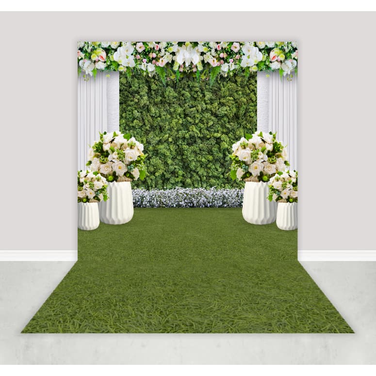 Fundo Fotográfico Painel Tecido Floral Newborn Casamento FFT-286