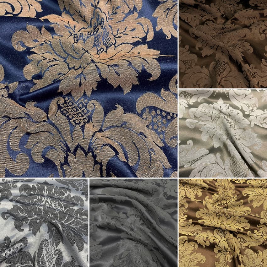 Tecido Jacquard Brocado 7 Metros Parede Painéis Decorações Medalhão Luxo 2,80 Largura