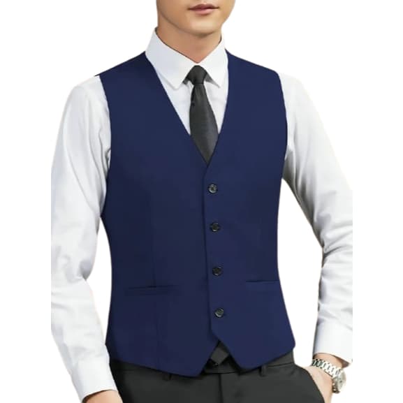 Colete Social Masculino Ajustável - Varias Cores - Oferta