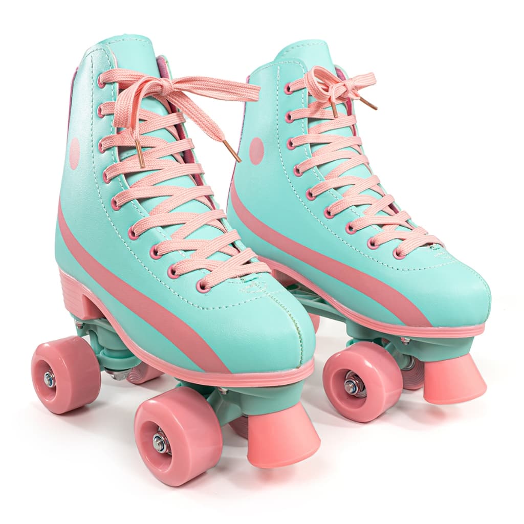 Patins Infantil Feminino 4 Rodas Roller Profissional Luna Ajustável C/Freio Confortável Iniciante